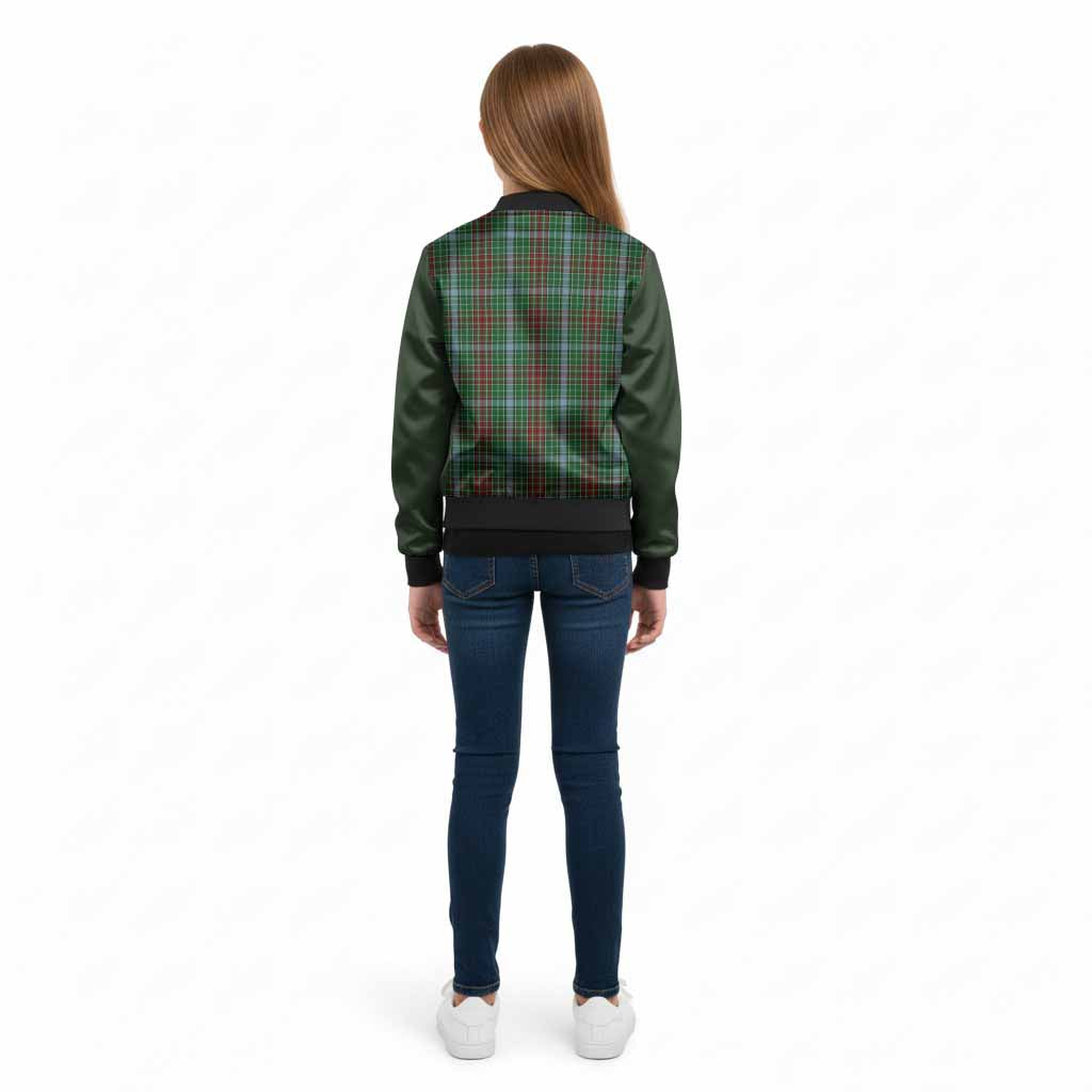Gayre Tartan Accent Kid Bomber Jacket with Family Crest