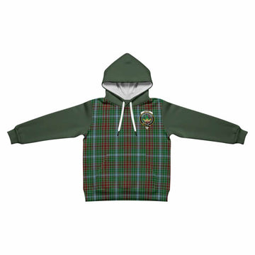 Gayre Tartan Accent Kid Hoodie with Family Crest