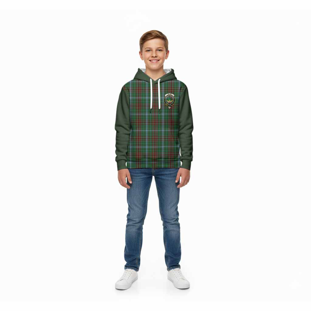 Gayre Tartan Accent Kid Hoodie with Family Crest