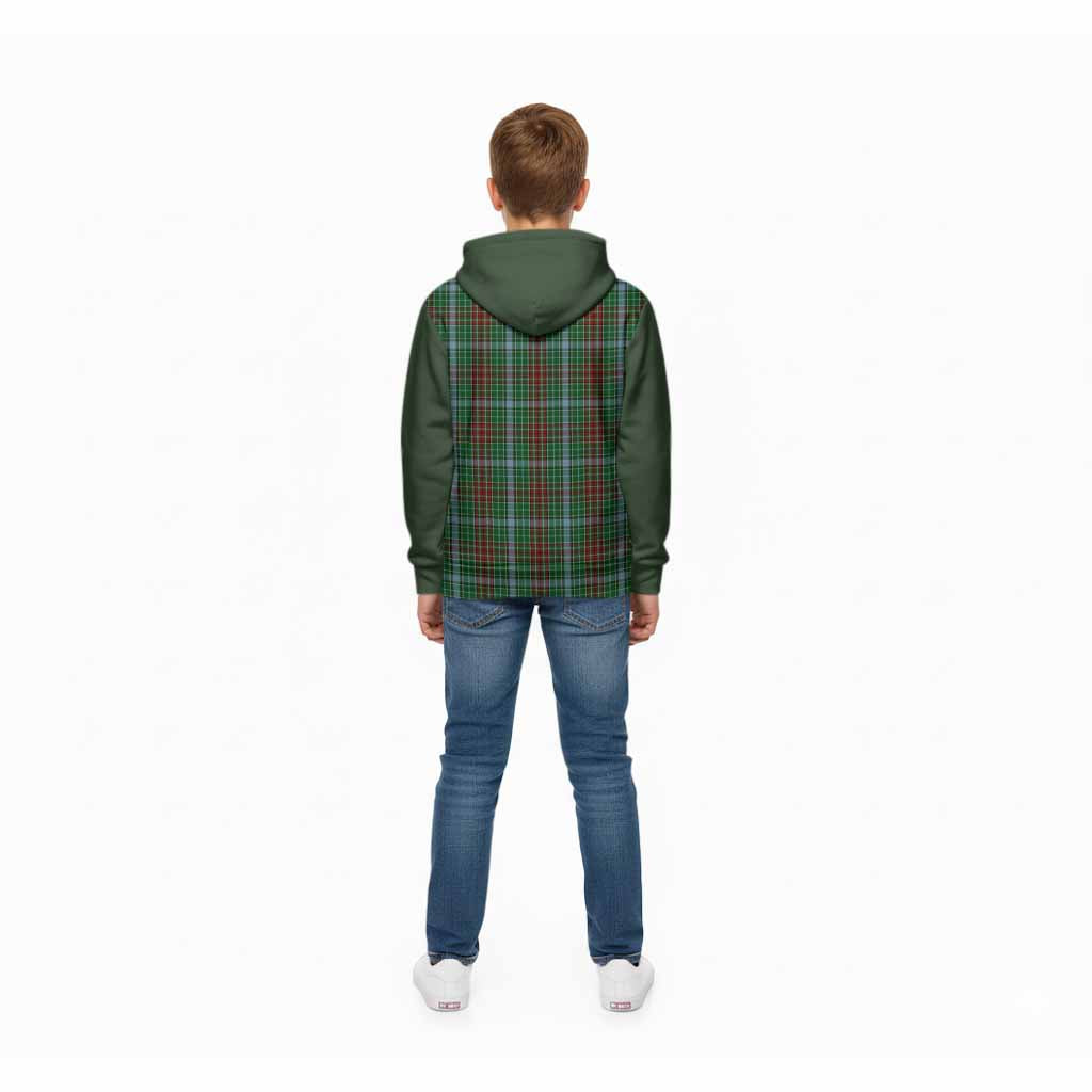 Gayre Tartan Accent Kid Hoodie with Family Crest