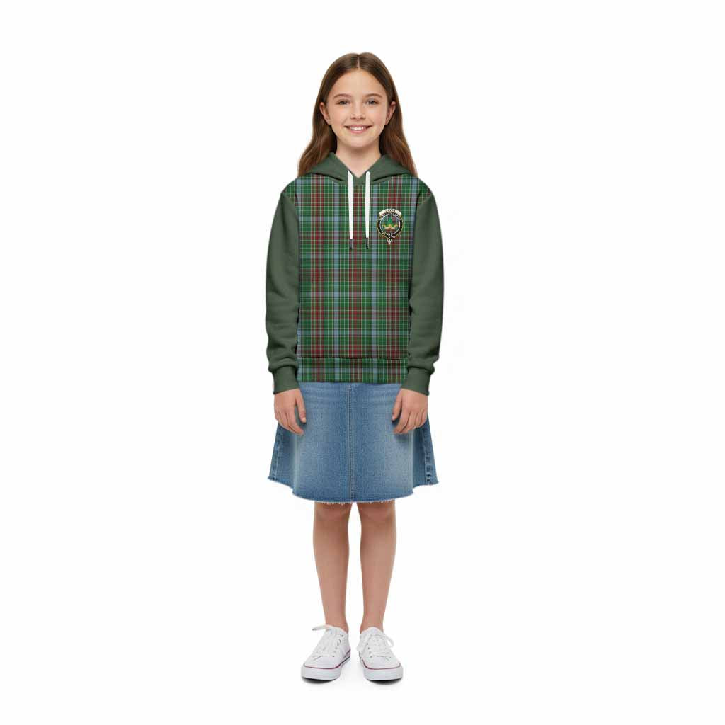 Gayre Tartan Accent Kid Hoodie with Family Crest