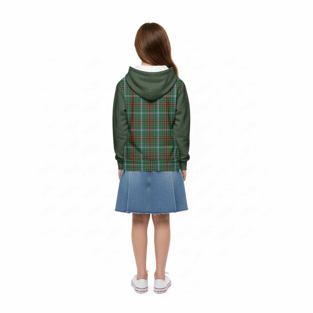 Gayre Tartan Accent Kid Hoodie with Family Crest