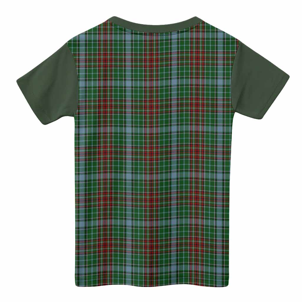 Gayre Tartan Accent Kid T-shirt with Family Crest
