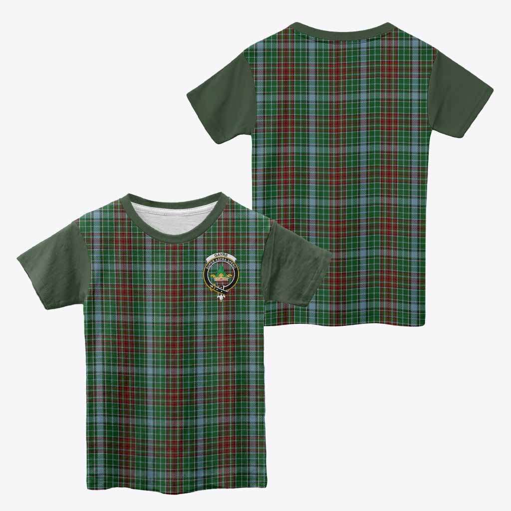 Gayre Tartan Accent Kid T-shirt with Family Crest