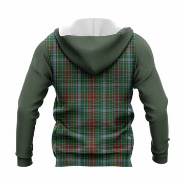 Gayre Tartan Accent Knitted Hoodie with Family Crest