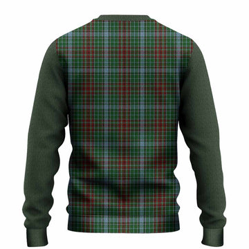 Gayre Tartan Accent Knitted Sweater with Family Crest