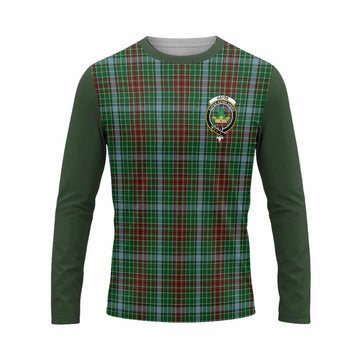 Gayre Tartan Accent Long Sleeve T-Shirt with Family Crest