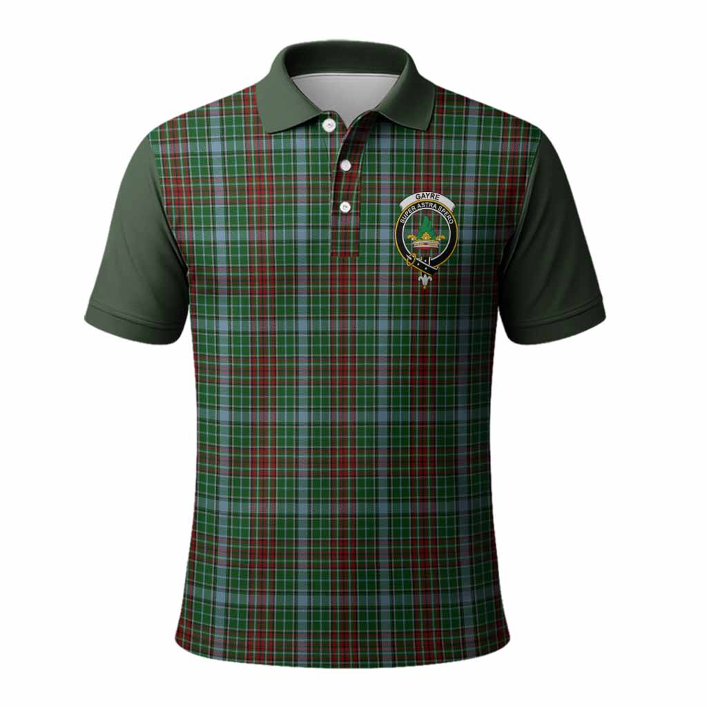 Gayre Tartan Accent Polo Shirt with Family Crest
