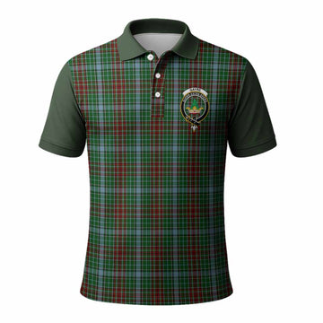 Gayre Tartan Accent Polo Shirt with Family Crest