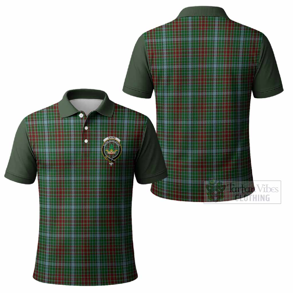 Gayre Tartan Accent Polo Shirt with Family Crest