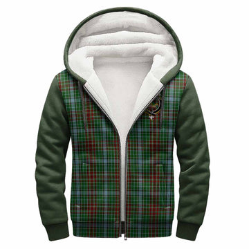 Gayre Tartan Accent Sherpa Hoodie with Family Crest