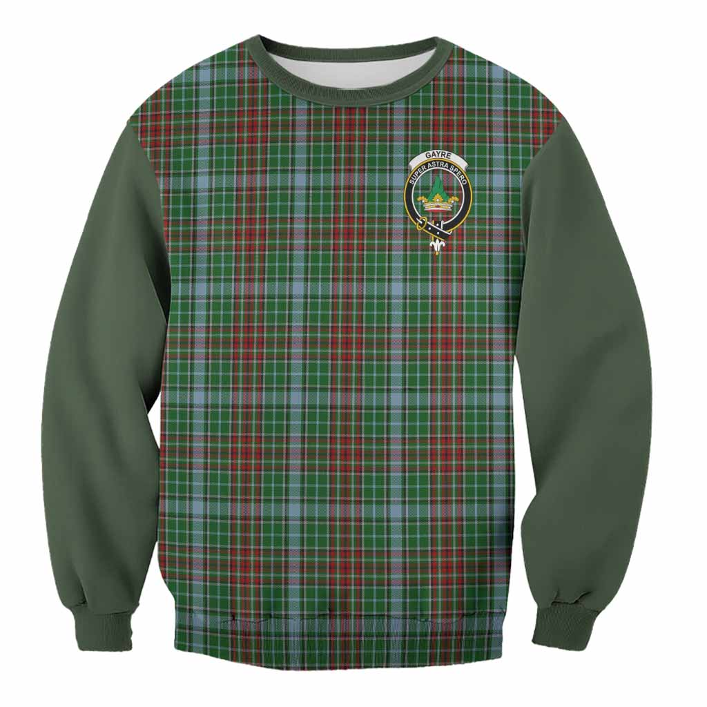 Gayre Tartan Accent Sweatshirt with Family Crest