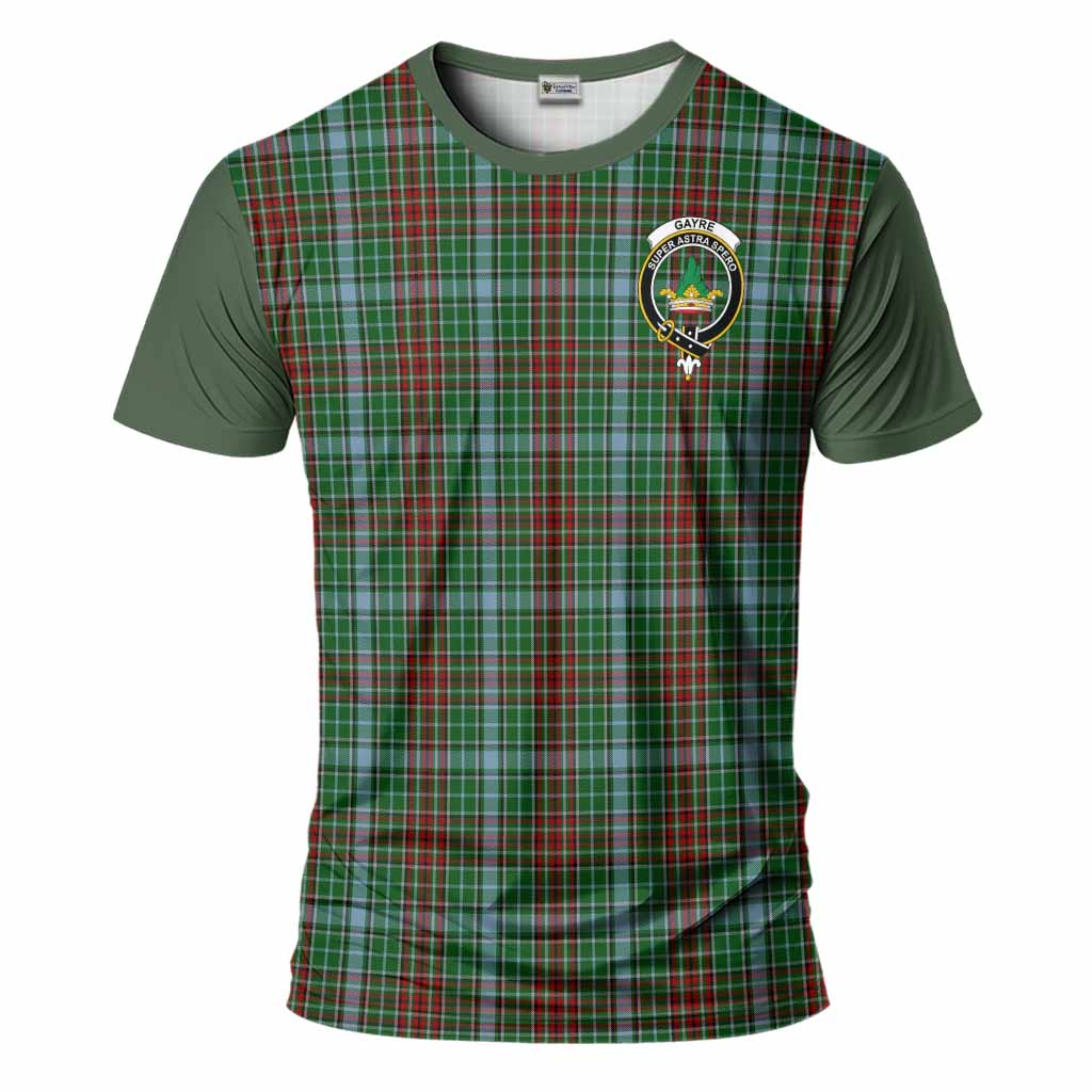 Gayre Tartan Accent T-Shirt with Family Crest