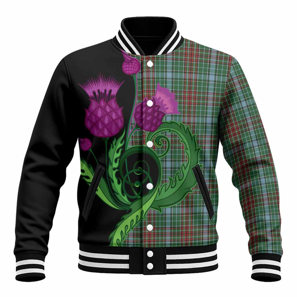 Gayre Tartan Baseball Jacket Traditional Scottish Thistle