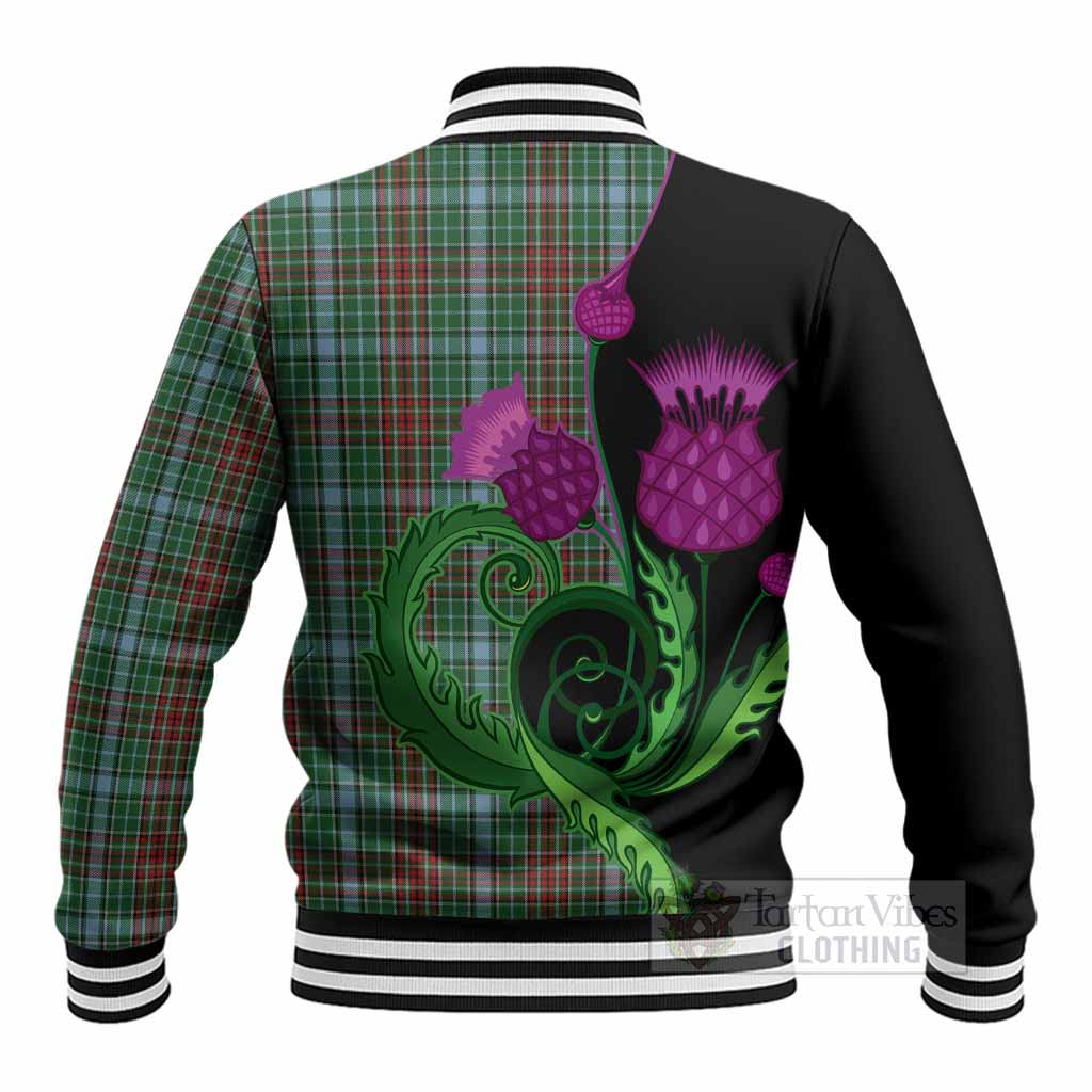 Gayre Tartan Baseball Jacket Traditional Scottish Thistle