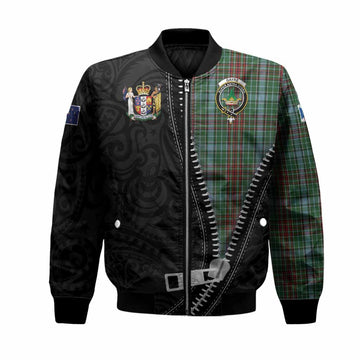 Gayre Tartan Bomber Jacket New Zealand Pattern Unique Zipper Stylized