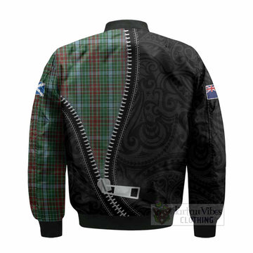 Gayre Tartan Bomber Jacket New Zealand Pattern Unique Zipper Stylized