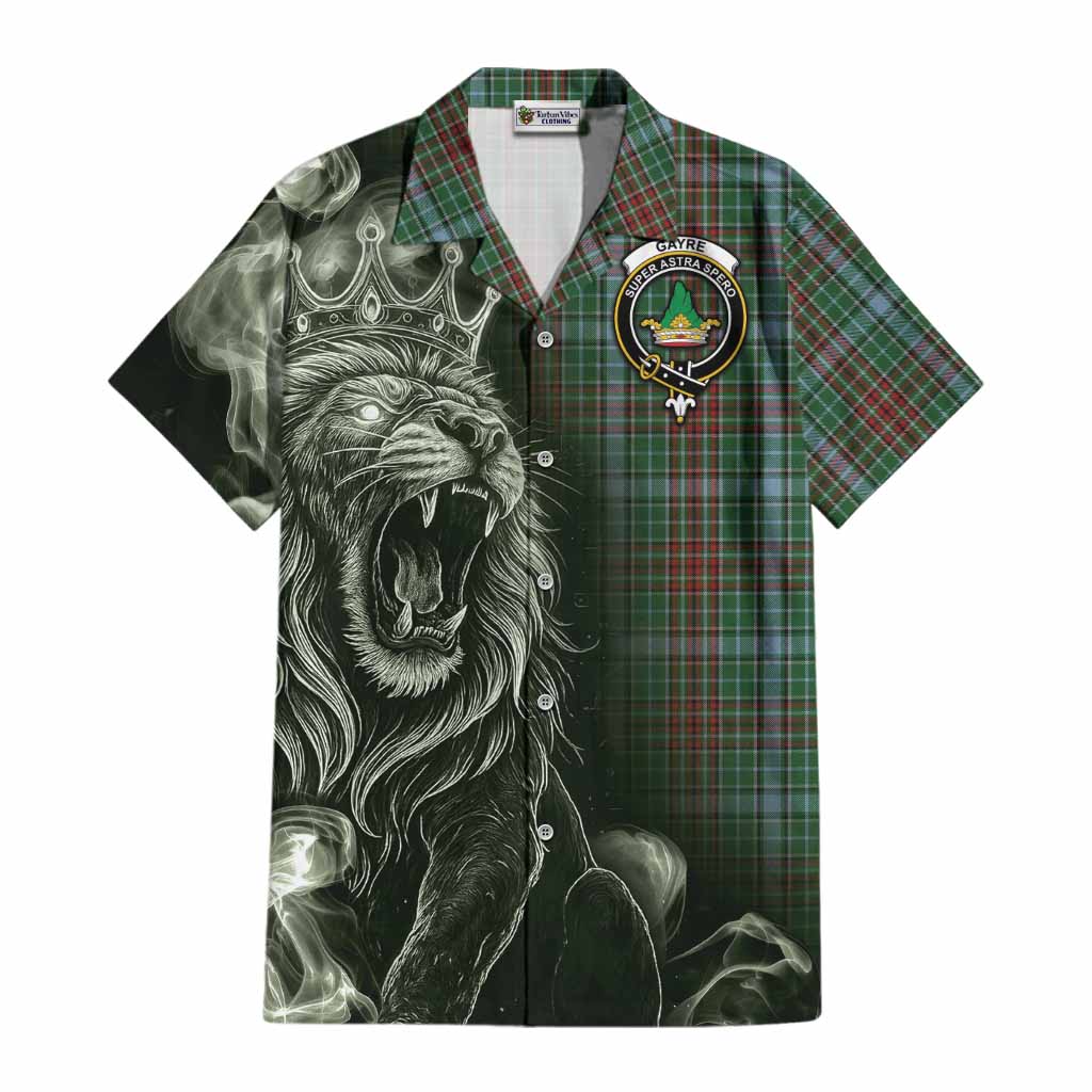 Gayre Tartan Cotton Hawaiian Shirt Roaring Lion Heritage