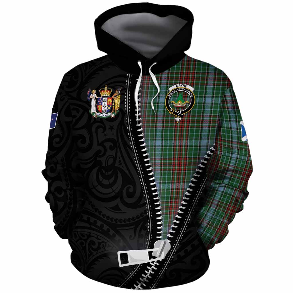 Gayre Tartan Cotton Hoodie New Zealand Pattern Unique Zipper Stylized