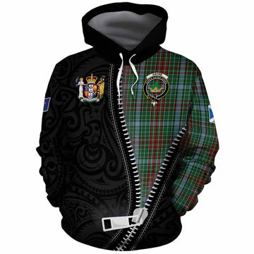 Gayre Tartan Cotton Hoodie New Zealand Pattern Unique Zipper Stylized