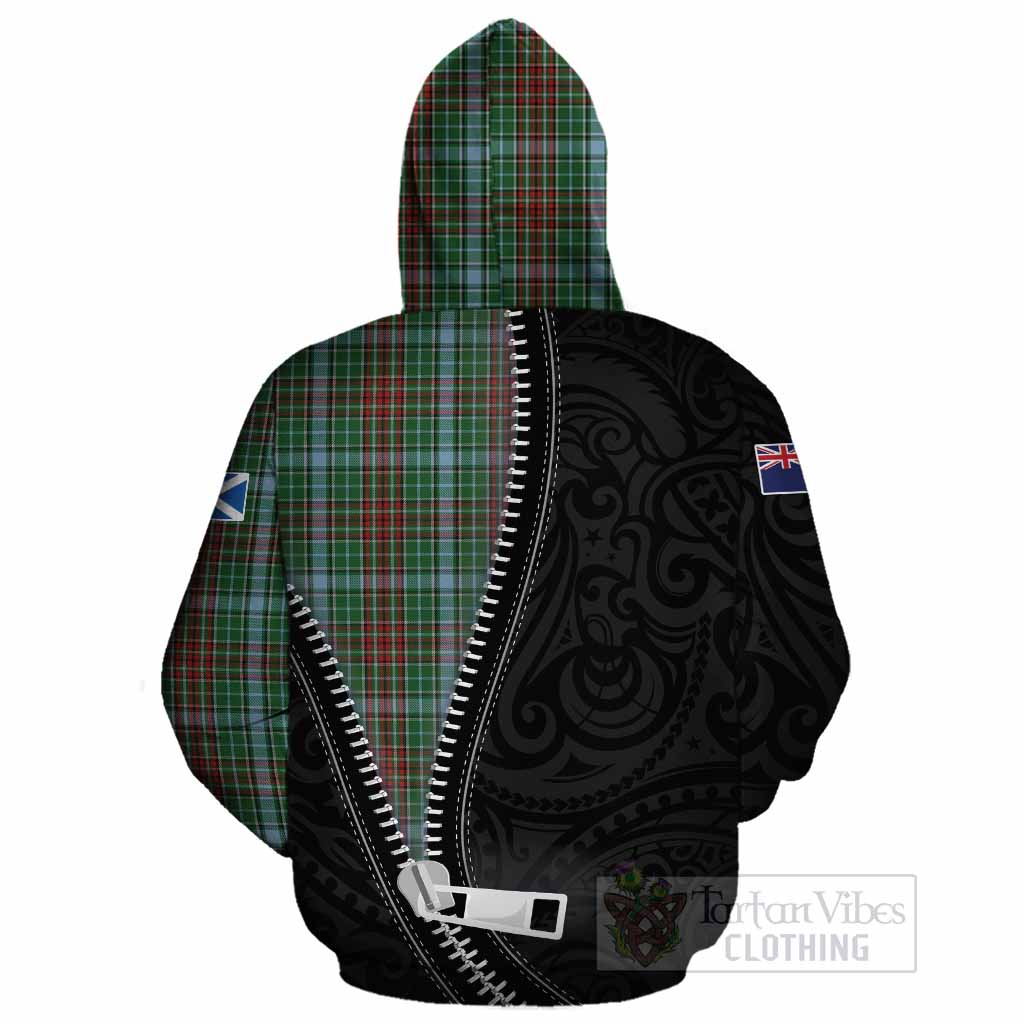 Gayre Tartan Cotton Hoodie New Zealand Pattern Unique Zipper Stylized