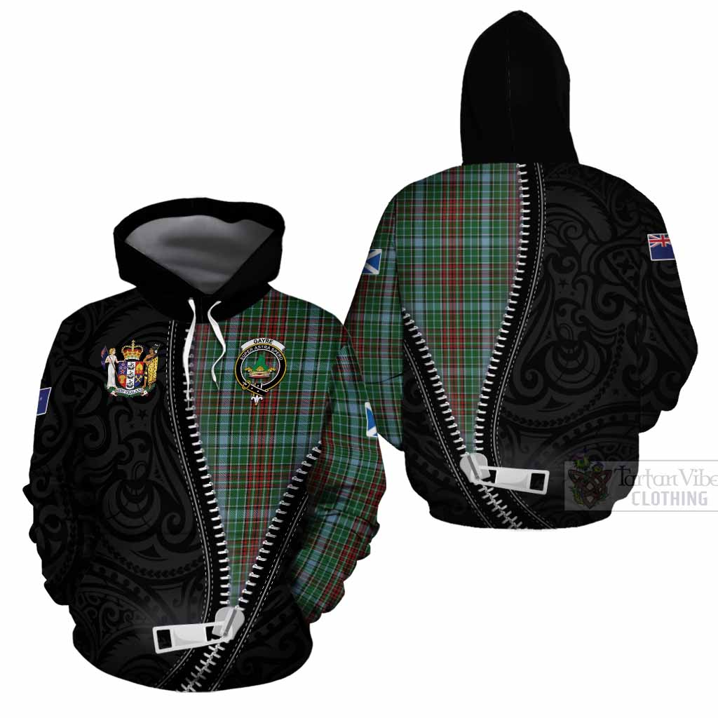 Gayre Tartan Cotton Hoodie New Zealand Pattern Unique Zipper Stylized