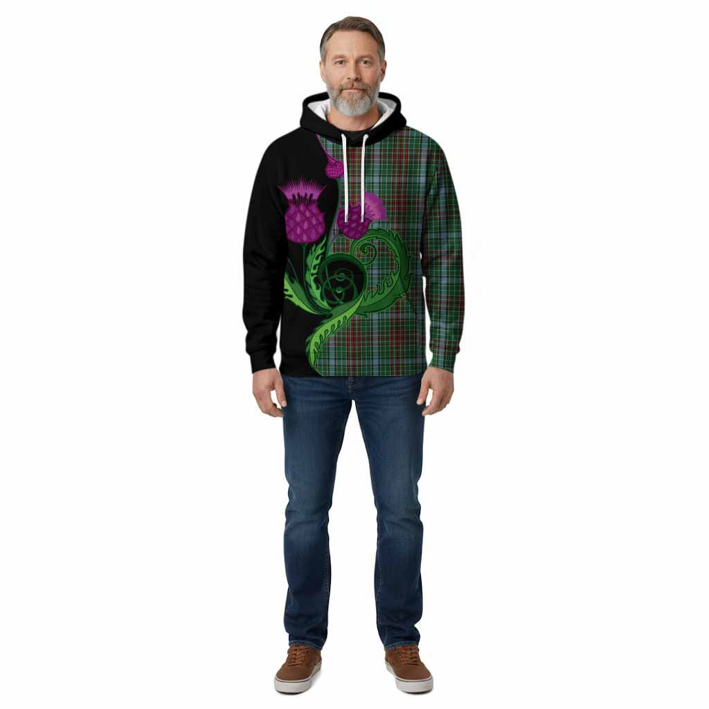 Gayre Tartan Cotton Hoodie Traditional Scottish Thistle