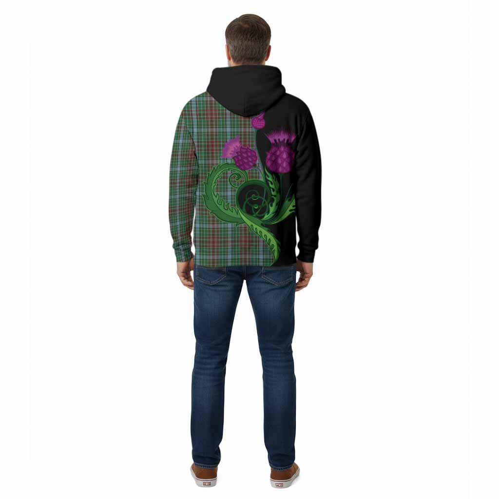 Gayre Tartan Cotton Hoodie Traditional Scottish Thistle