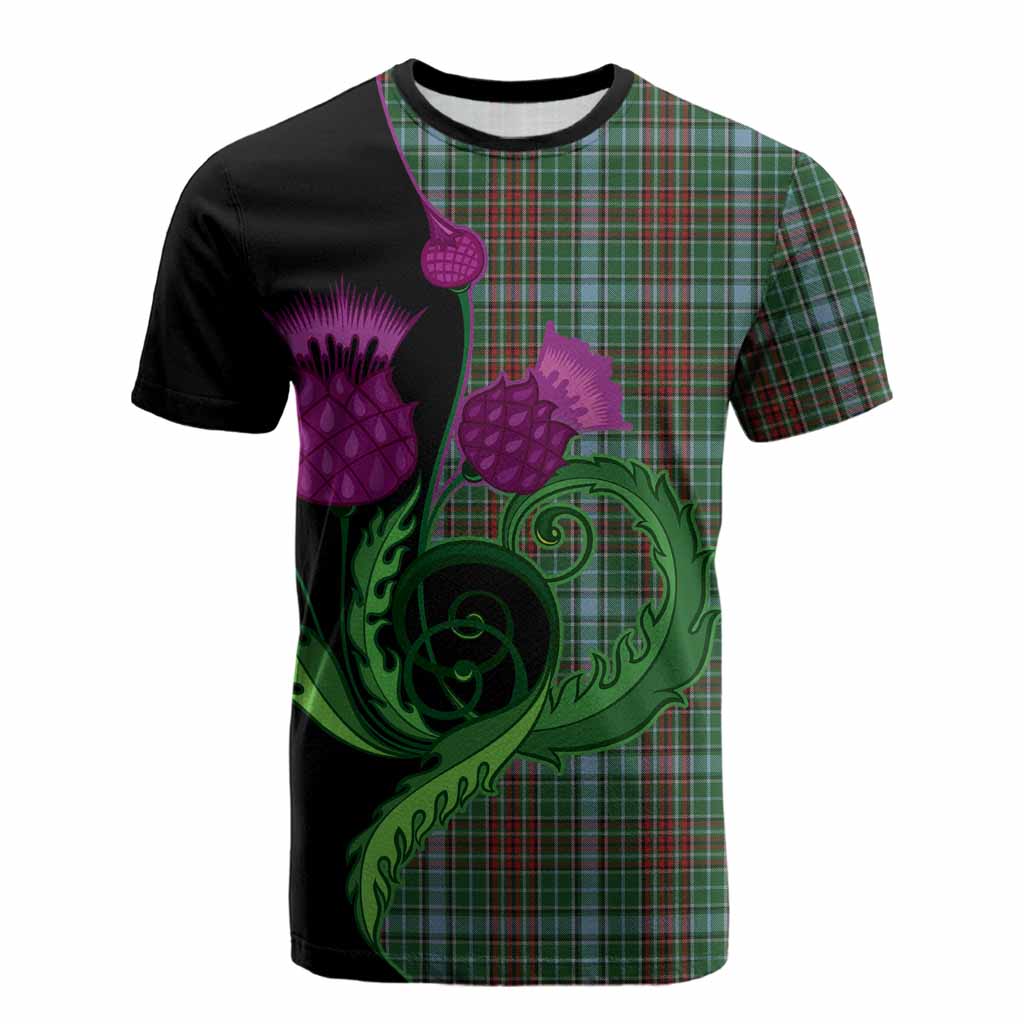 Gayre Tartan Cotton T-shirt Traditional Scottish Thistle