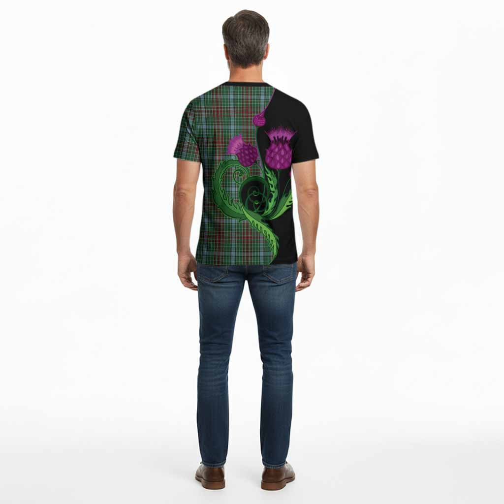 Gayre Tartan Cotton T-shirt Traditional Scottish Thistle