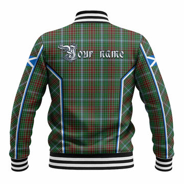 Gayre Tartan Crest Baseball Jacket Scotland Coat of Arm Flag Style