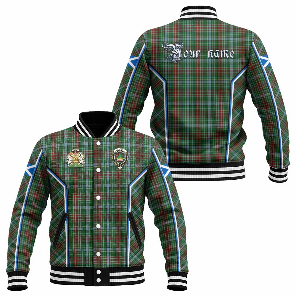 Gayre Tartan Crest Baseball Jacket Scotland Coat of Arm Flag Style - Tartan Vibes Clothing