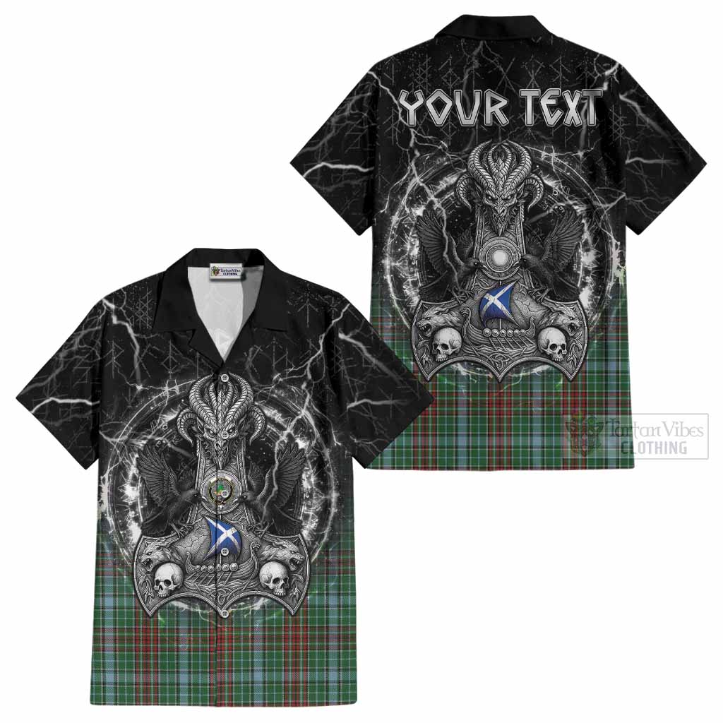 Gayre Tartan Crest Cotton Hawaiian Shirt Celtic Odin's Raven Legacy