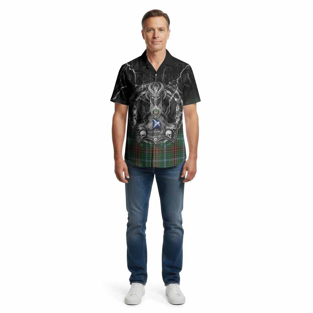Gayre Tartan Crest Cotton Hawaiian Shirt Celtic Odin's Raven Legacy