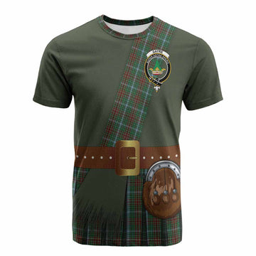 Gayre Tartan Crest Cotton T-shirt Kilt Costume Style
