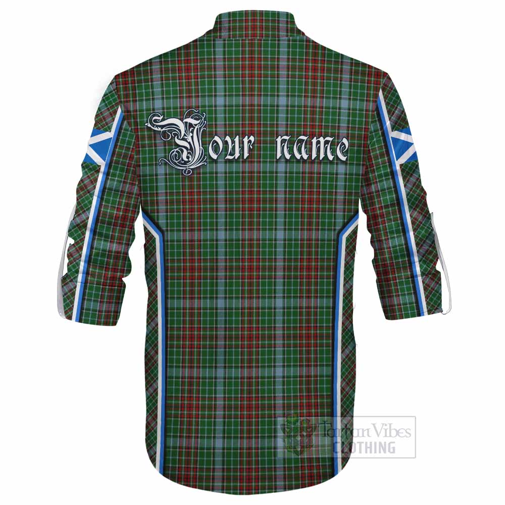 Gayre Tartan Crest Ghillie Kilt Shirt Scotland Coat of Arm Flag Style - Tartan Vibes Clothing