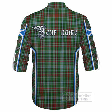 Gayre Tartan Crest Ghillie Kilt Shirt Scotland Coat of Arm Flag Style