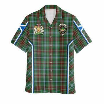 Gayre Tartan Crest Hawaiian Shirt Scotland Coat of Arm Flag Style