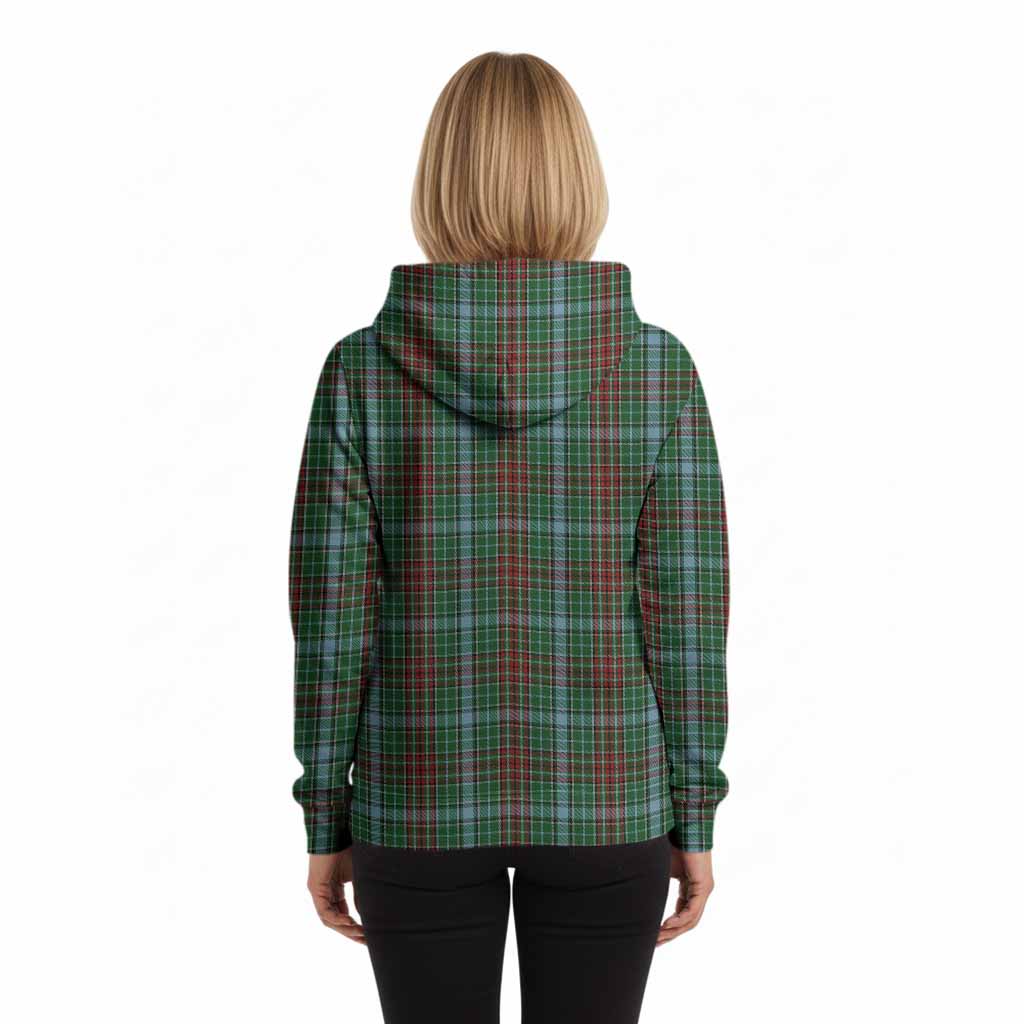 Gayre Tartan Crest Hoodie Ferocious Lion Style
