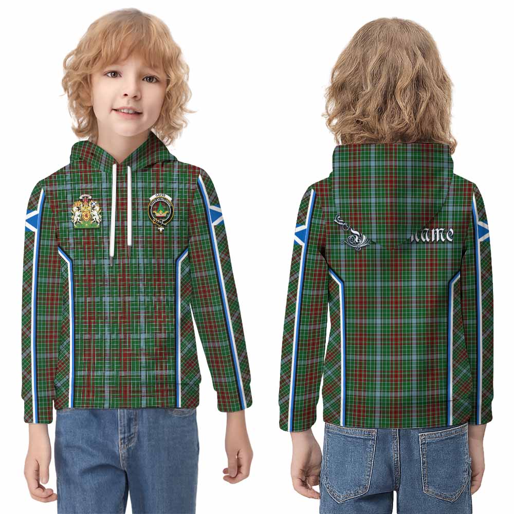 Gayre Tartan Crest Kid Hoodie Scotland Coat of Arm Flag Style - Tartan Vibes Clothing