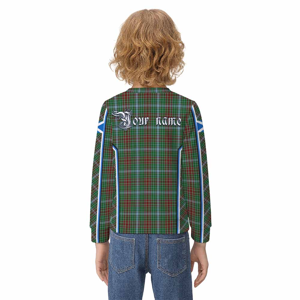 Gayre Tartan Crest Kid Knitted Sweatshirt Scotland Coat of Arm Flag Style - Tartan Vibes Clothing