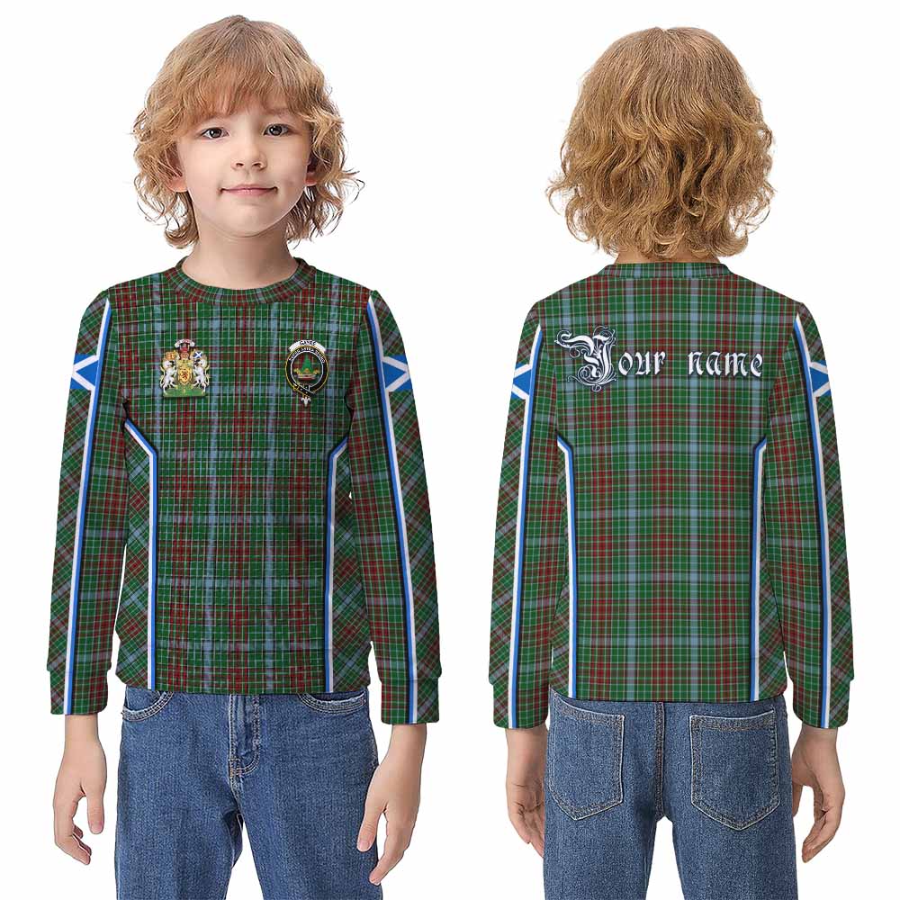 Gayre Tartan Crest Kid Knitted Sweatshirt Scotland Coat of Arm Flag Style - Tartan Vibes Clothing