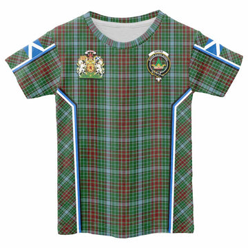 Gayre Tartan Crest Kid T-shirt Scotland Coat of Arm Flag Style - Tartan Vibes Clothing