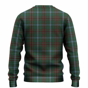 Gayre Tartan Crest Knitted Sweater Ferocious Lion Style