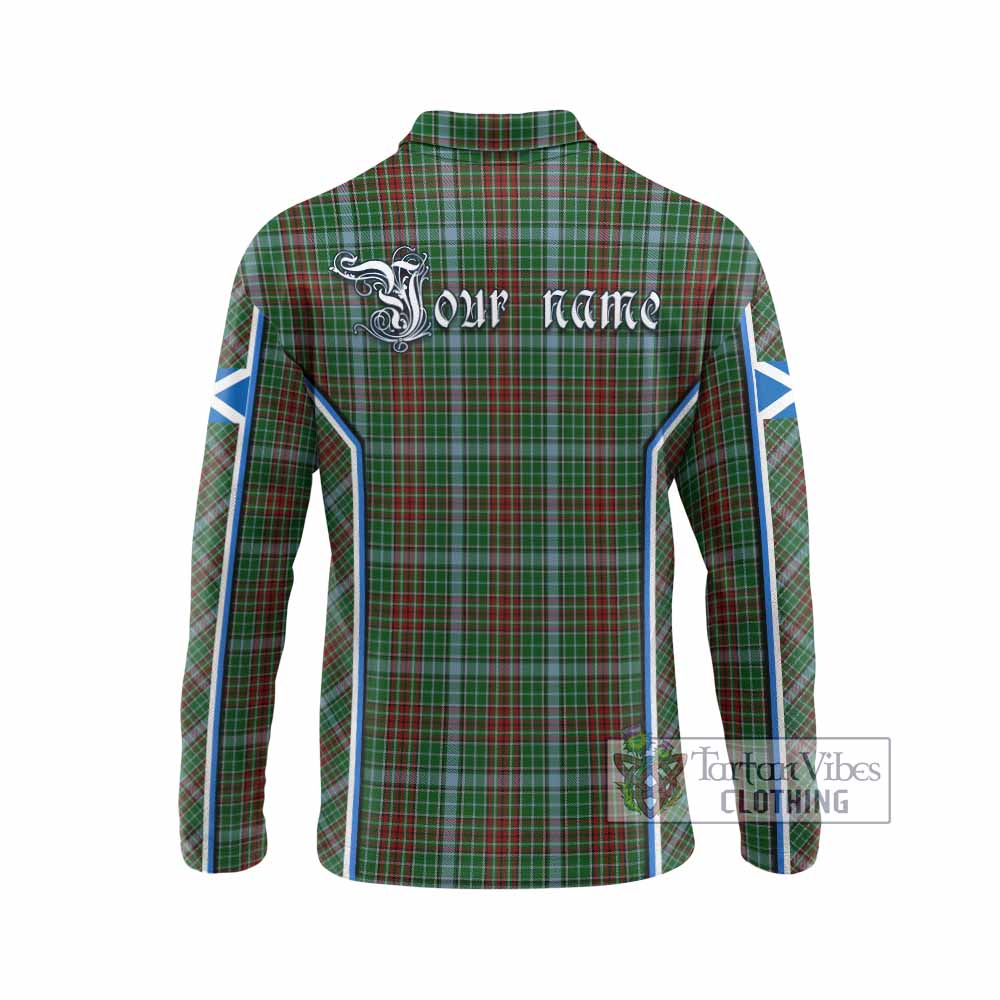Gayre Tartan Crest Long Sleeve Polo Shirt Scotland Coat of Arm Flag Style - Tartan Vibes Clothing