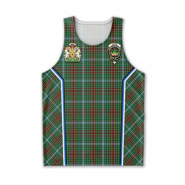 Gayre Tartan Crest Men Tank Top Scotland Coat of Arm Flag Style