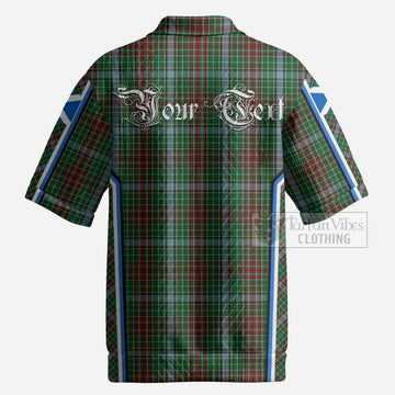 Gayre Tartan Crest Men’s Polo Sweater Top Scotland Coat of Arm Flag Style