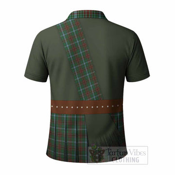 Gayre Tartan Crest Polo Shirt Kilt Costume Style