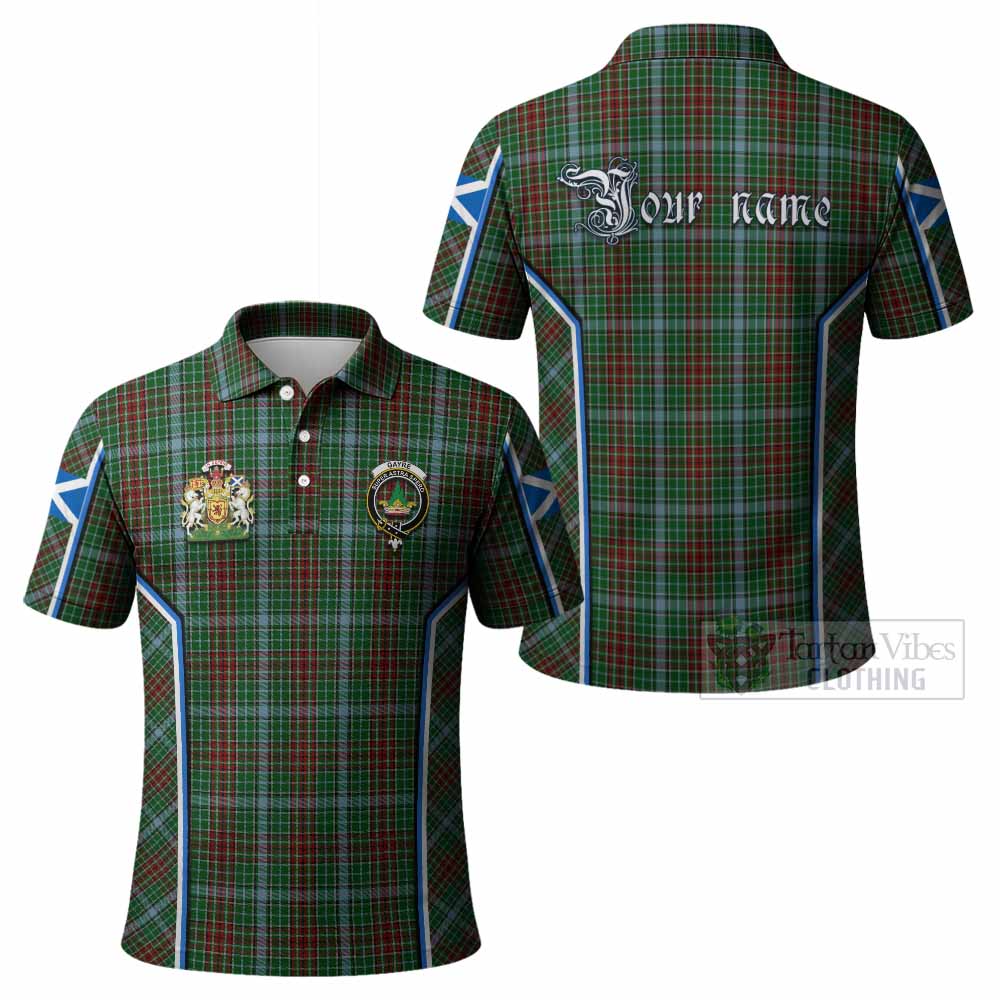 Gayre Tartan Crest Polo Shirt Scotland Coat of Arm Flag Style - Tartan Vibes Clothing