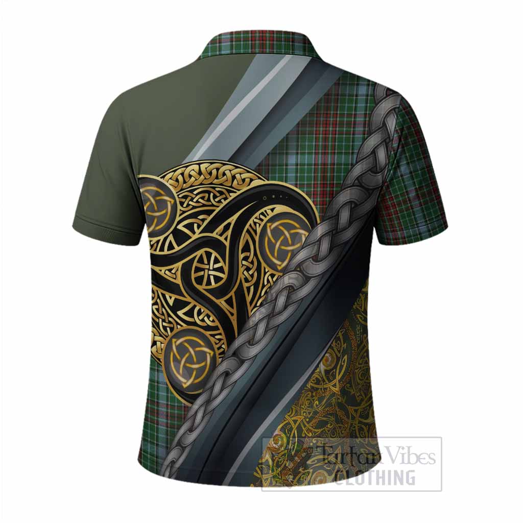 Gayre Tartan Crest Polo Shirt Scottish Triskele Celtic